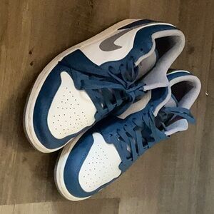 Nike Navy and White Athletic Shoes